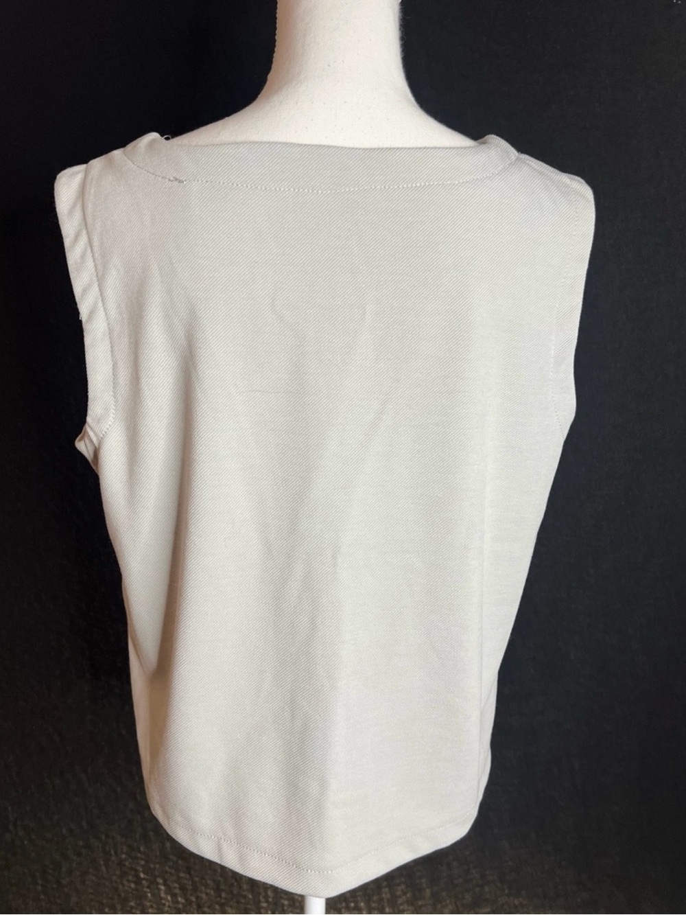 Max Studio Light Gray Knit Sleeveless Top and Pants Set - Picture 3 of 7